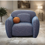 FM61117B 2PC Sofa & loveseat Contemporary Style Denim Blue Finish By Furniture of America