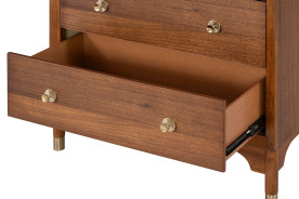 FM74000WN-C Mid-Century Modern Chest Walnut Finish Hepburne Collection By Furniture of America