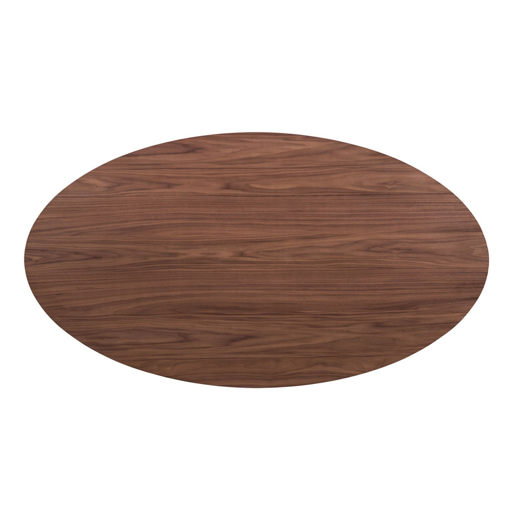 FM3212WN 7PC Dining Set Mid-Century Modern Style Walnut Finish Narvick Collection By Furniture of America