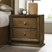 FM7213WN 5PC Queen Bedroom Set Transitional Style Walnut Finish By Furniture of America