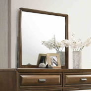 FM7231BR  5PC Queen Bedroom Set Transitional Style Brown / Light Gray Caerwys Collection by Furniture of America