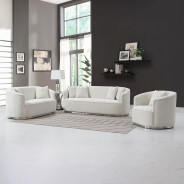 LV01917 2PC Sofa & Loveseat Beige Chenille Odette Collection By Acme Furniturte