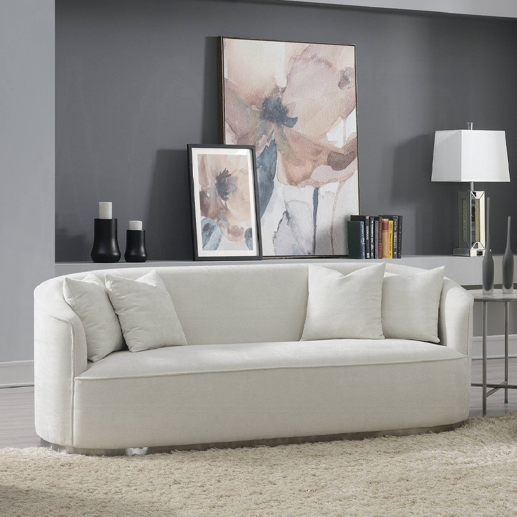 LV01917 2PC Sofa & Loveseat Beige Chenille Odette Collection By Acme Furniturte