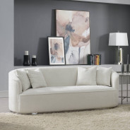 LV01917 2PC Sofa & Loveseat Beige Chenille Odette Collection By Acme Furniturte