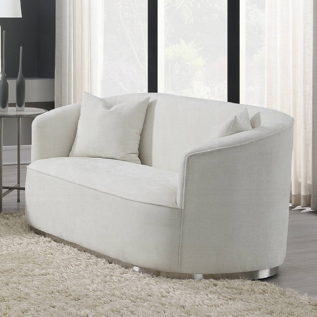 LV01917 2PC Sofa & Loveseat Beige Chenille Odette Collection By Acme Furniturte