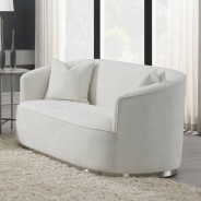 LV01917 2PC Sofa & Loveseat Beige Chenille Odette Collection By Acme Furniturte