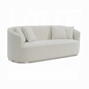 LV01917 2PC Sofa & Loveseat Beige Chenille Odette Collection By Acme Furniturte