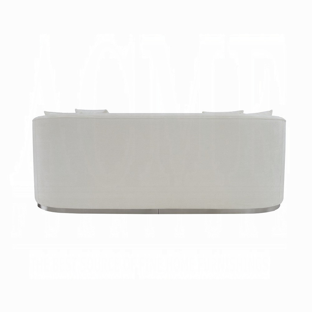 LV01917 2PC Sofa & Loveseat Beige Chenille Odette Collection By Acme Furniturte