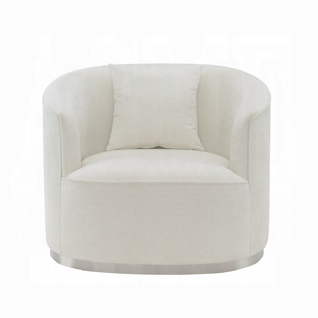 LV01917 2PC Sofa & Loveseat Beige Chenille Odette Collection By Acme Furniturte