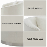 LV01917 2PC Sofa & Loveseat Beige Chenille Odette Collection By Acme Furniturte