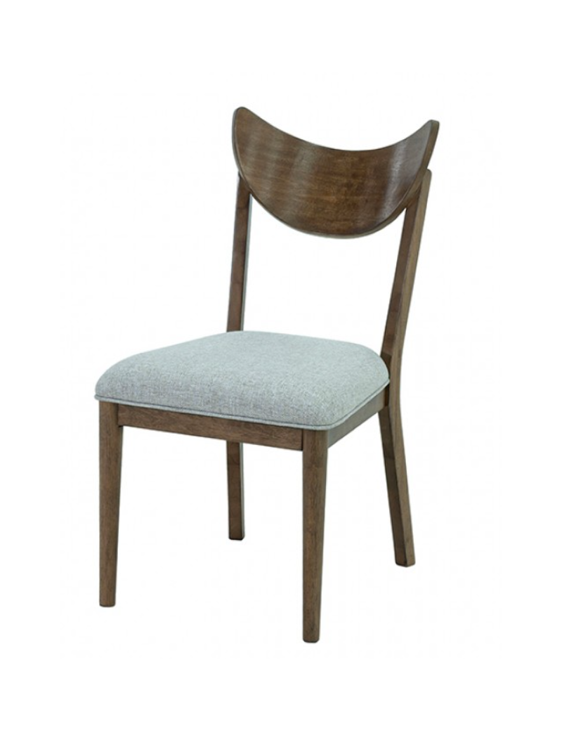 FM39018WN  7PC Dining Set Mid-Century Modern Style Walnut Finish Clarksburg Collection By Furniture of America
