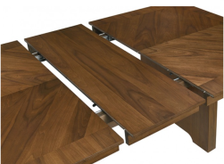FM32004WN 7PC Dining Set Mid-Century Modern Style Walnut Finish Horsholm Collection By Furniture of America