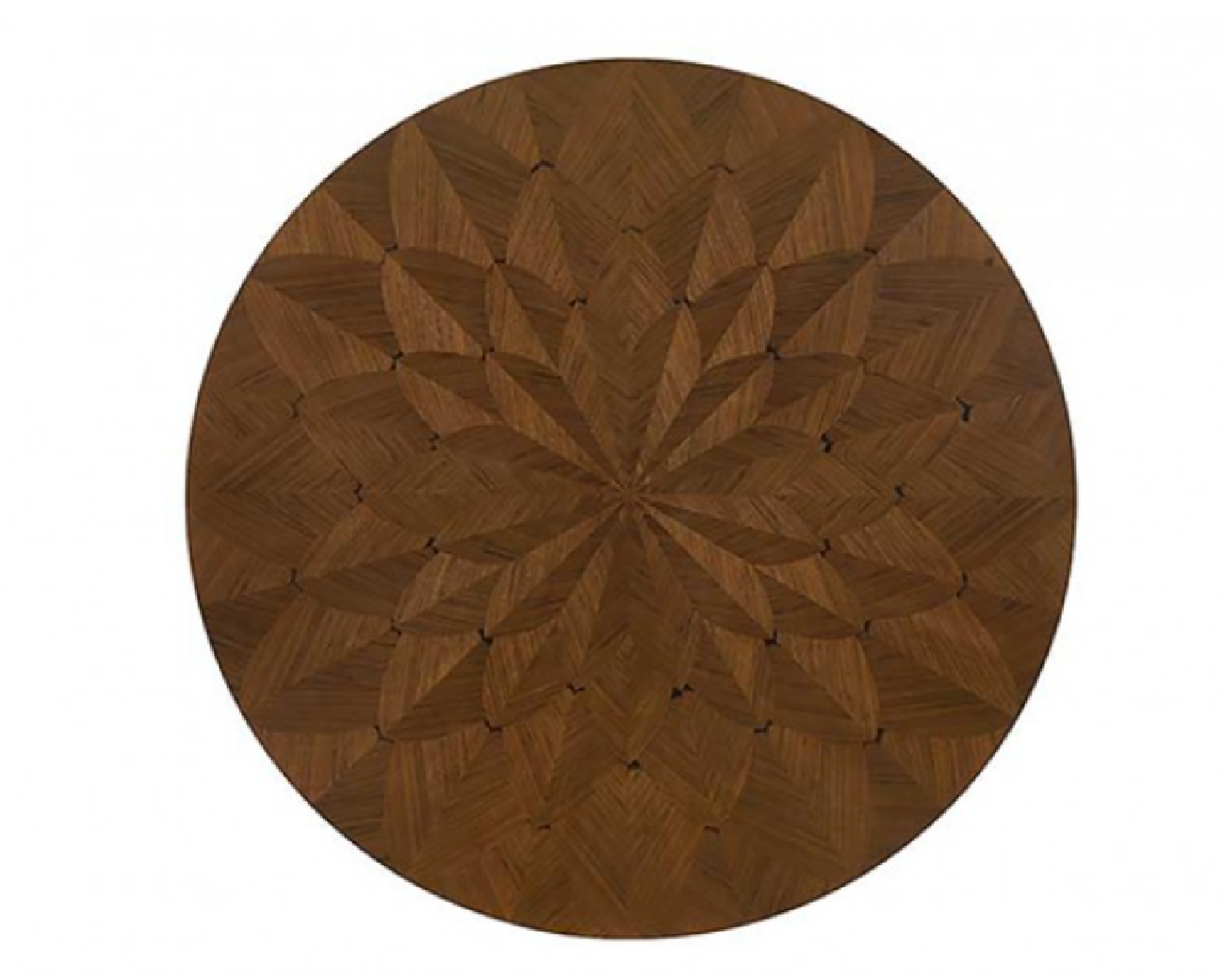 FM32006WN-RT 5PC Dining Set Round Table Mid-Century Modern Style Walnut Finish Horsholm Collection By Furniture of America