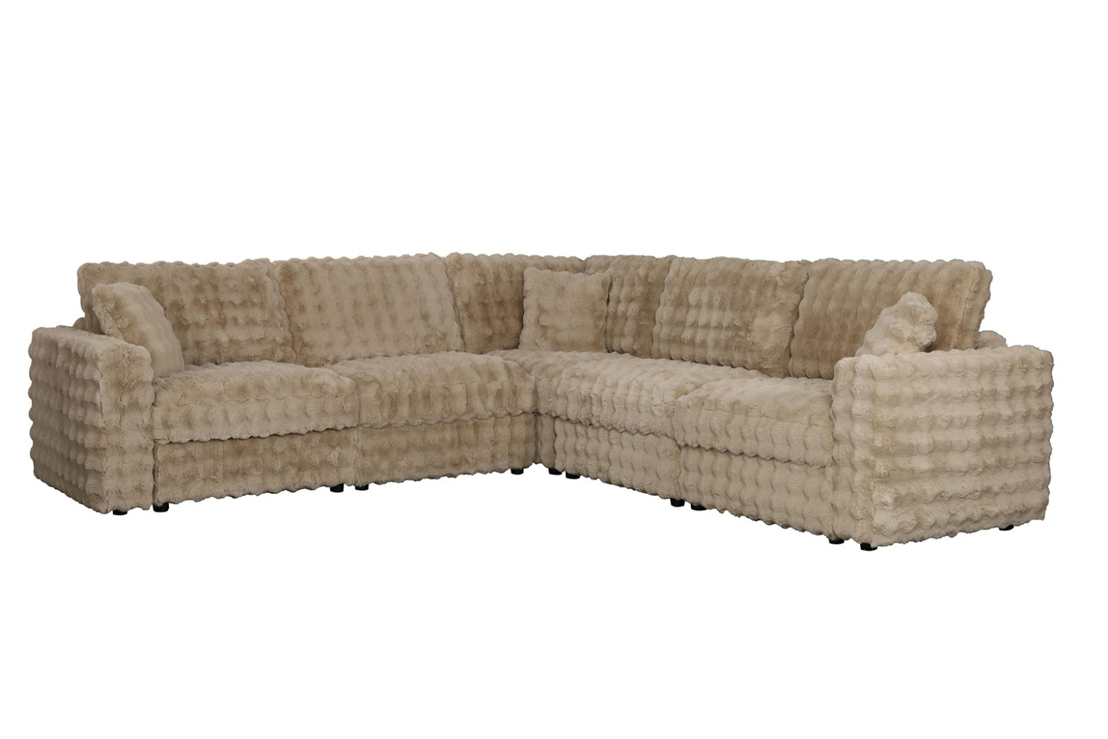 FM67011BG Modular Sectional Sand Fabric Contemporary Style Mckenna Collection  By Furniture of America