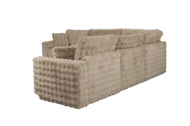 FM67011BG Modular Sectional Sand Fabric Contemporary Style Mckenna Collection  By Furniture of America