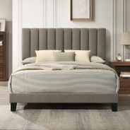 FM72026WN 5PC Queen Bedroom Set Contemporary Style Grey/Walnut  Finish Altimari Collection by Furniture of America