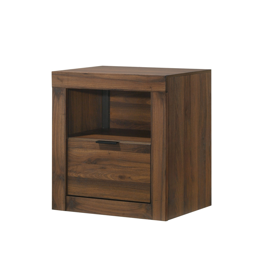 FM72026WN 5PC Queen Bedroom Set Contemporary Style Grey/Walnut  Finish Altimari Collection by Furniture of America