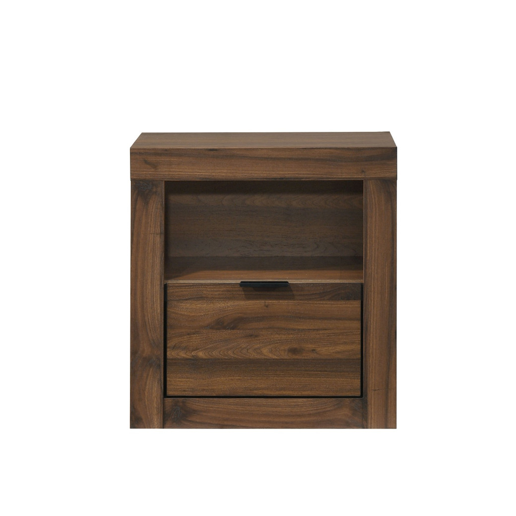 FM72026WN 5PC Queen Bedroom Set Contemporary Style Grey/Walnut  Finish Altimari Collection by Furniture of America
