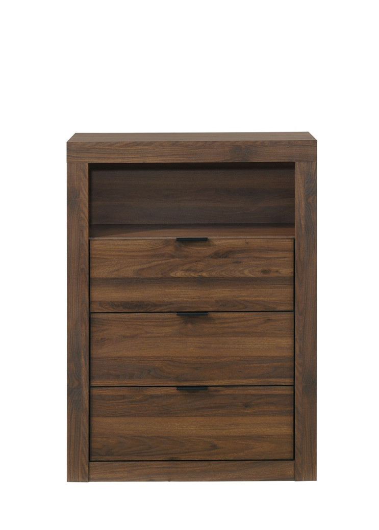 FM72026WN 5PC Queen Bedroom Set Contemporary Style Grey/Walnut  Finish Altimari Collection by Furniture of America