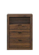 FM72026WN 5PC Queen Bedroom Set Contemporary Style Grey/Walnut  Finish Altimari Collection by Furniture of America