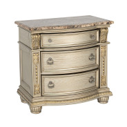 FM7670GD 5PC Queen Bedroom Set Traditional Style Gold Champagne Finish Fromberg Collection by Furniture of America