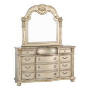 FM7670GD 5PC Queen Bedroom Set Traditional Style Gold Champagne Finish Fromberg Collection by Furniture of America