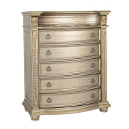 FM7670GD 5PC Queen Bedroom Set Traditional Style Gold Champagne Finish Fromberg Collection by Furniture of America
