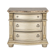 FM7670GD 5PC Queen Bedroom Set Traditional Style Gold Champagne Finish Fromberg Collection by Furniture of America