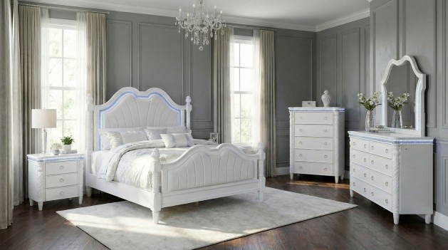 FM74007WH 5PC Queen Bedroom...