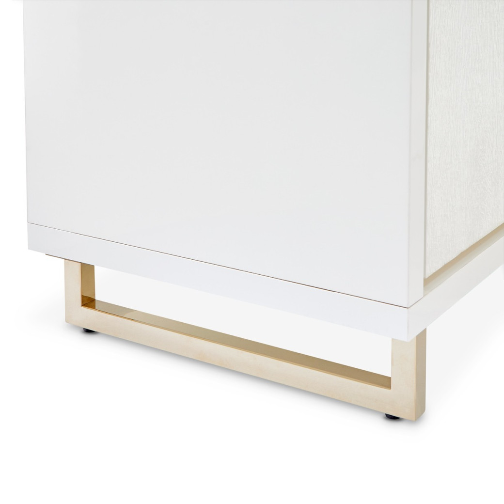 Media Cabinet Cloud White Palm Gate Collection by Michael Amini