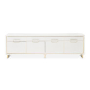 Media Cabinet Cloud White Palm Gate Collection by Michael Amini
