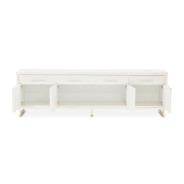 Media Cabinet Cloud White Palm Gate Collection by Michael Amini