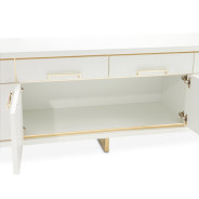 Media Cabinet Cloud White Palm Gate Collection by Michael Amini