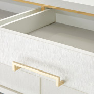Media Cabinet Cloud White Palm Gate Collection by Michael Amini