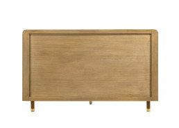 FM72034WN 5PC Bedroom Set Walnut Finish Mid-Century Modern Style Romford Collection by Furniture of America
