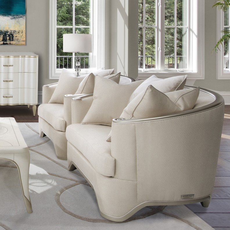 Matching Chair & A Half London Place Collection By Michael Amini