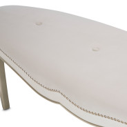 Bench Creamy Pearl Finish London Place Collection By Michael Amini
