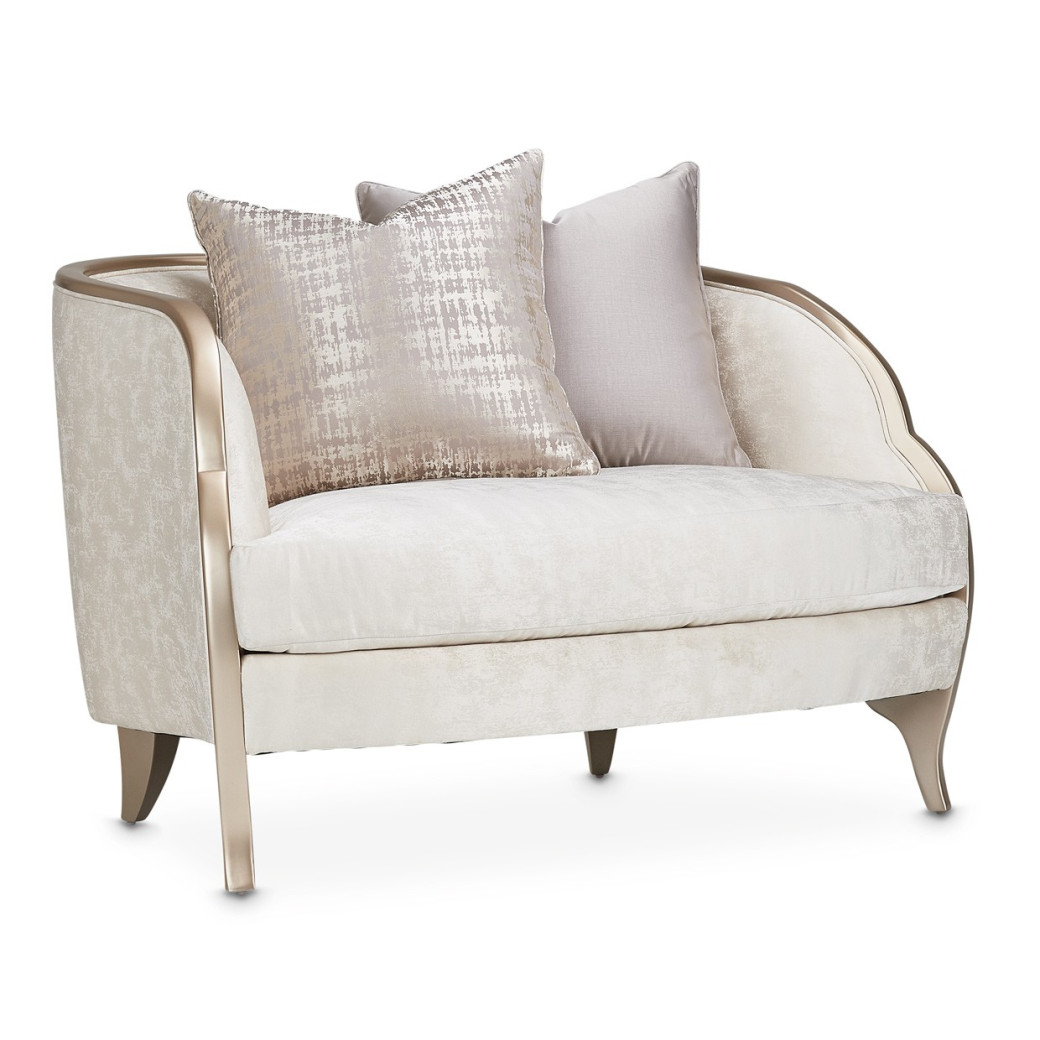 Chair and Half Chardonnay Malibu Crest By Michael Amini. 9007838-CLDWH-822