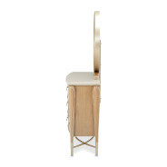 Storage Console- Dresser & Mirror Villa Cherrie Caramel Collection By Michael Amini  N9008050SA-60-134