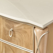 Storage Console- Dresser & Mirror Villa Cherrie Caramel Collection By Michael Amini  N9008050SA-60-134
