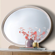 Storage Console- Dresser & Mirror Villa Cherrie Caramel Collection By Michael Amini  N9008050SA-60-134
