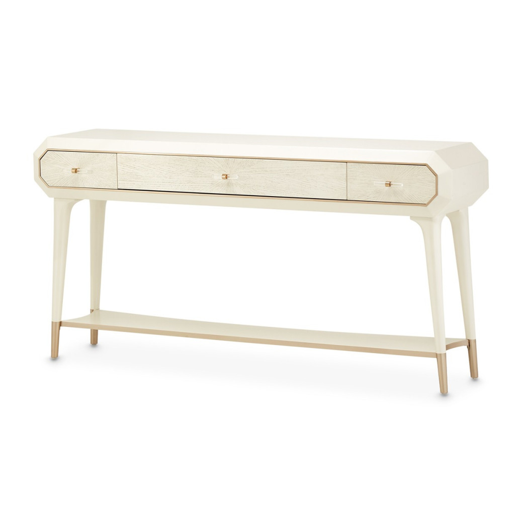 Console Table Medium Champagne finish La Rachelle Collection By Michael Amini  9034223-136