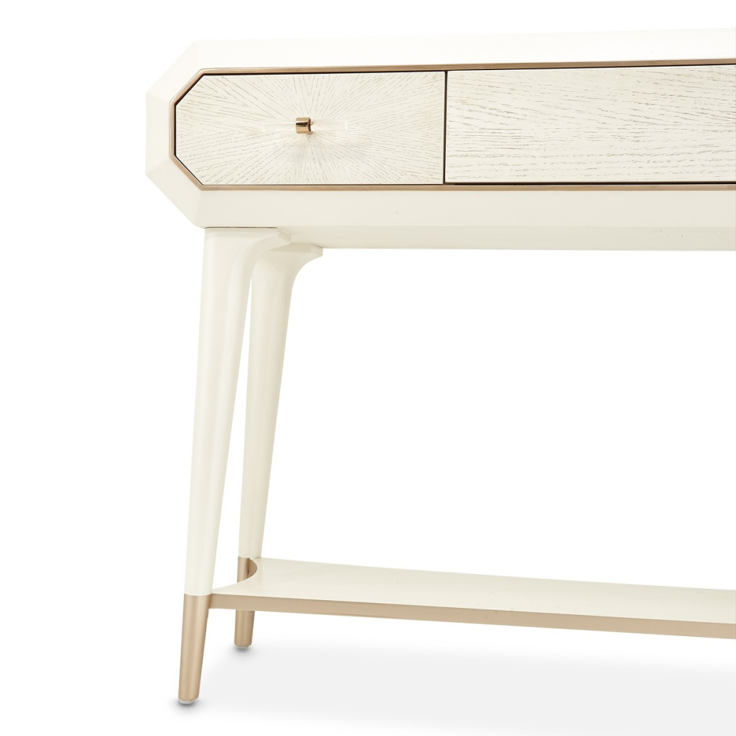 Console Table Medium Champagne finish La Rachelle Collection By Michael Amini  9034223-136