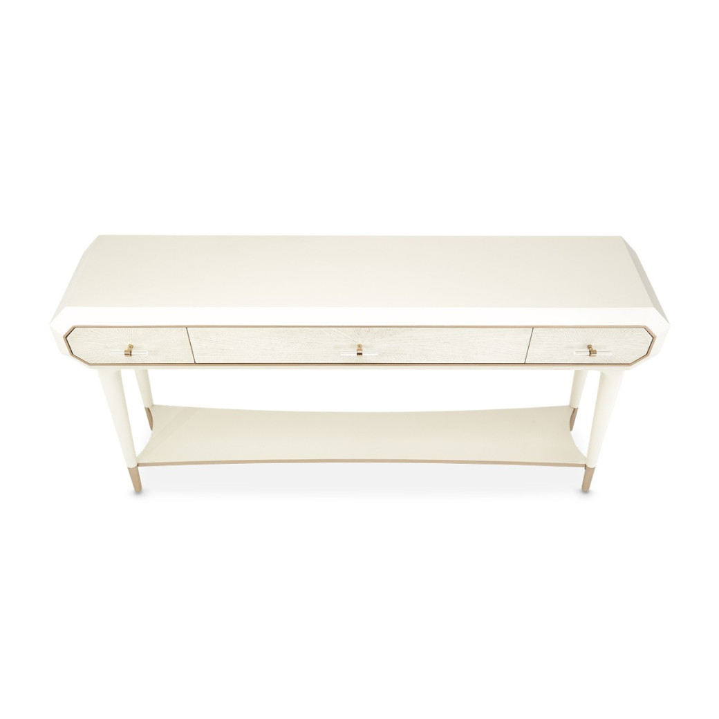 Console Table Medium Champagne finish La Rachelle Collection By Michael Amini  9034223-136