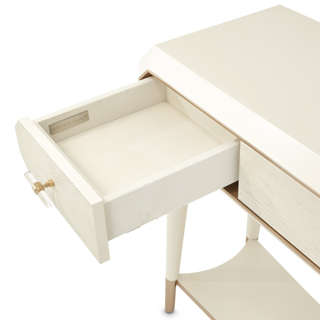 Console Table Medium Champagne finish La Rachelle Collection By Michael Amini  9034223-136