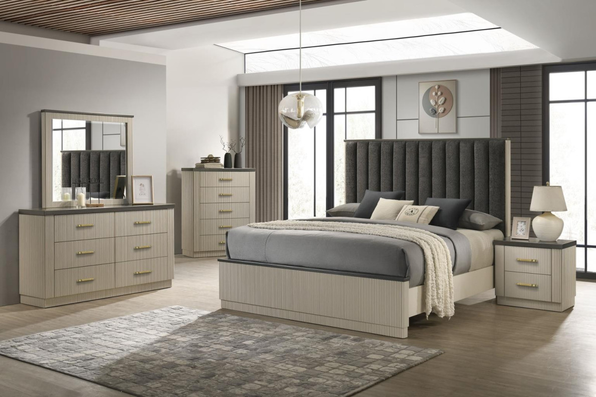 Casey Queen Bed Collection Modern Luxury Style Collection By Cosmos Furniture