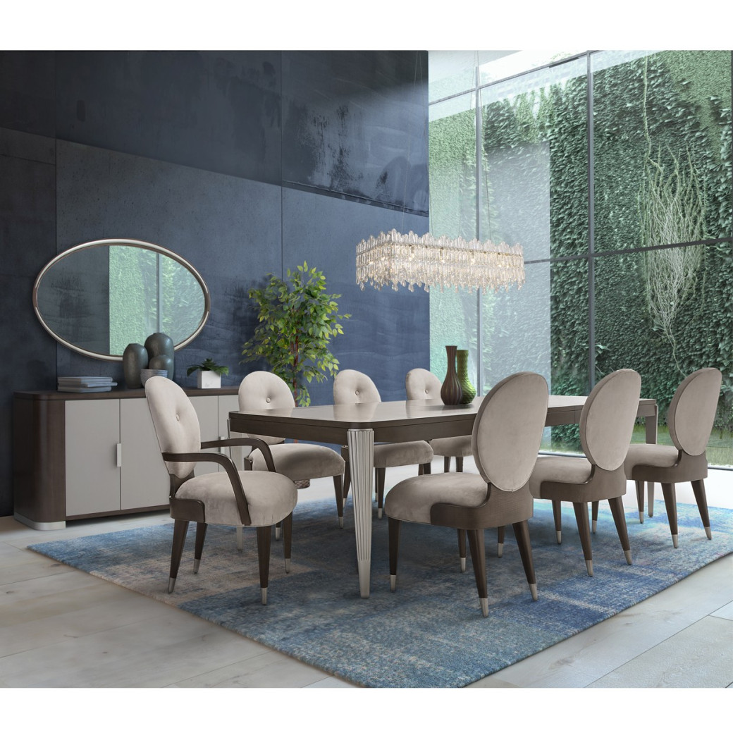 Wall Mirror Roxbury park Collection slate finish by Michael Amini  N9006260-220