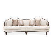 Camellia Field 2 Piece Sofa Linen Warm Pecan Finish By Michael Amini N9090-2PC-LINEN-400