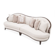 Camellia Field 2 Piece Sofa Linen Warm Pecan Finish By Michael Amini N9090-2PC-LINEN-400