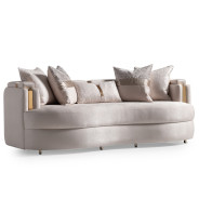 Standard Sofa Gold Finish Carmela Collection By Michael Amini LFR-CRMA815-AMD-806